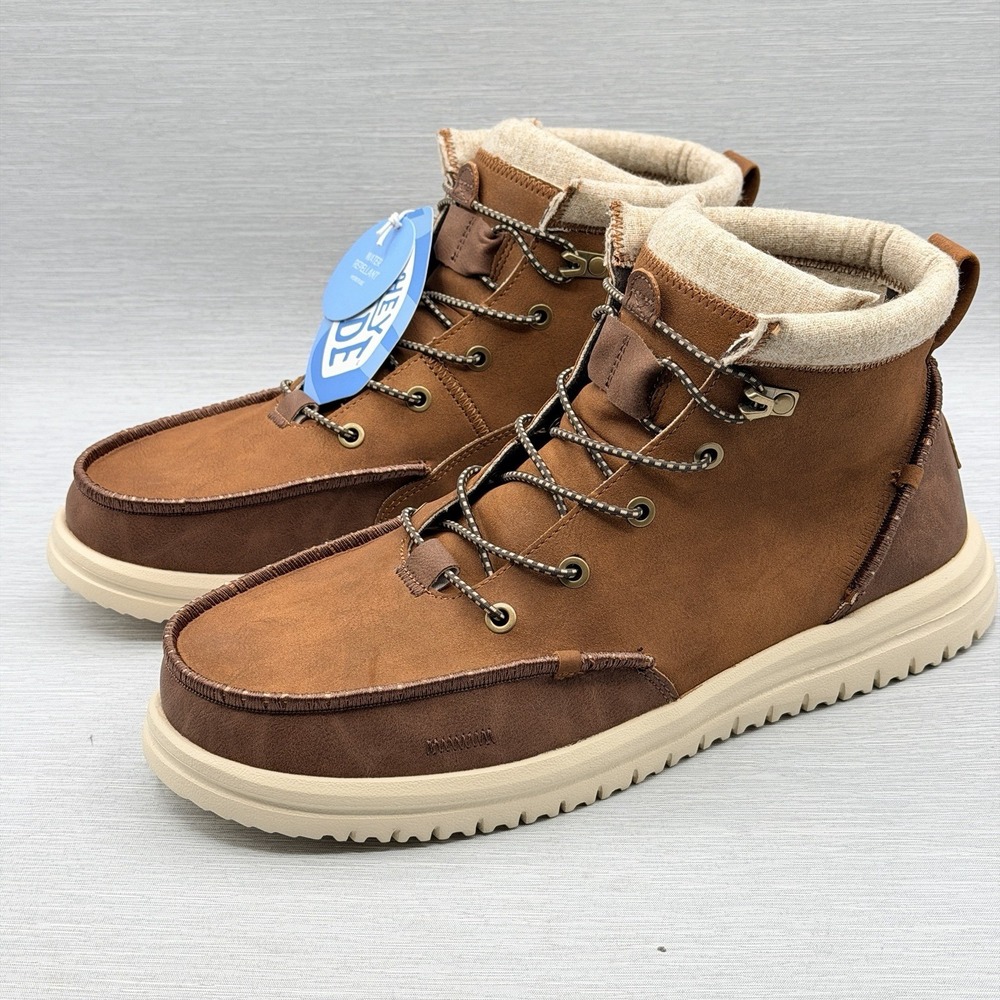 Hey Dude Bradley Classic Men's 12 Brown Chukka Boots Water Repellent NWT